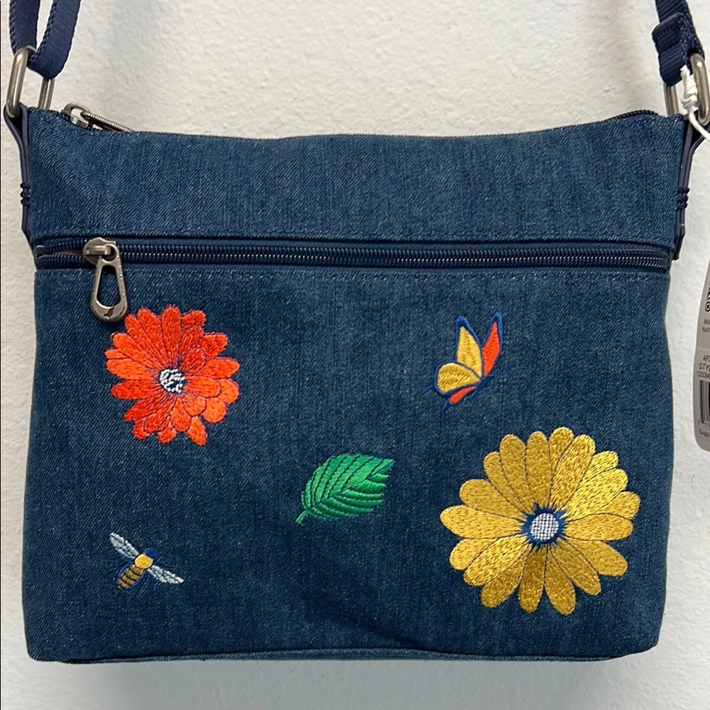 Sakroots Crossbody Bag with Floral Embroidery 🌼🍂🐝 - Image 3