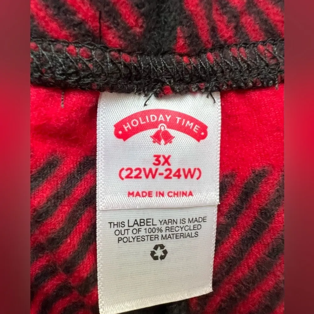 Holiday Time  womens holiday plus size PJ’s Size: 3X - Image 7