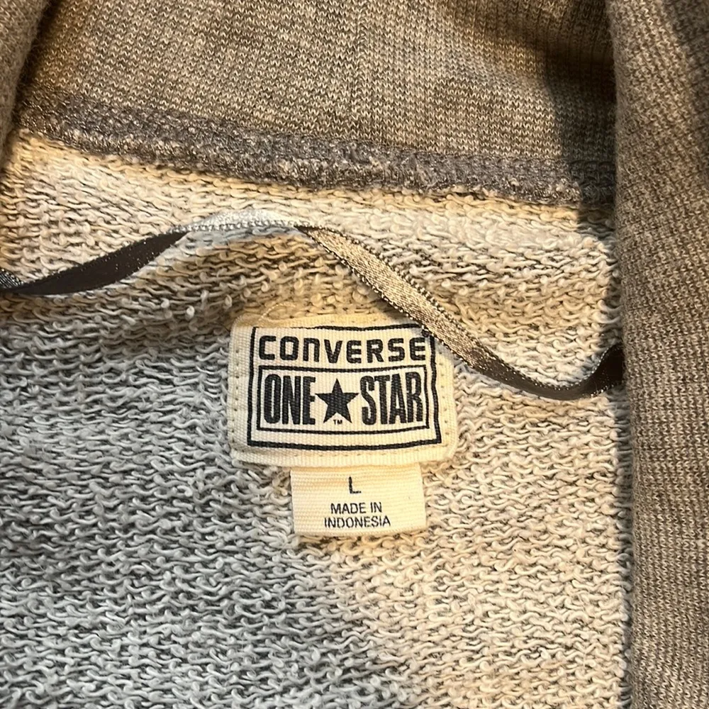 Converse Women’s Sweatshirt Drape Front Cardigan Size L - Image 7