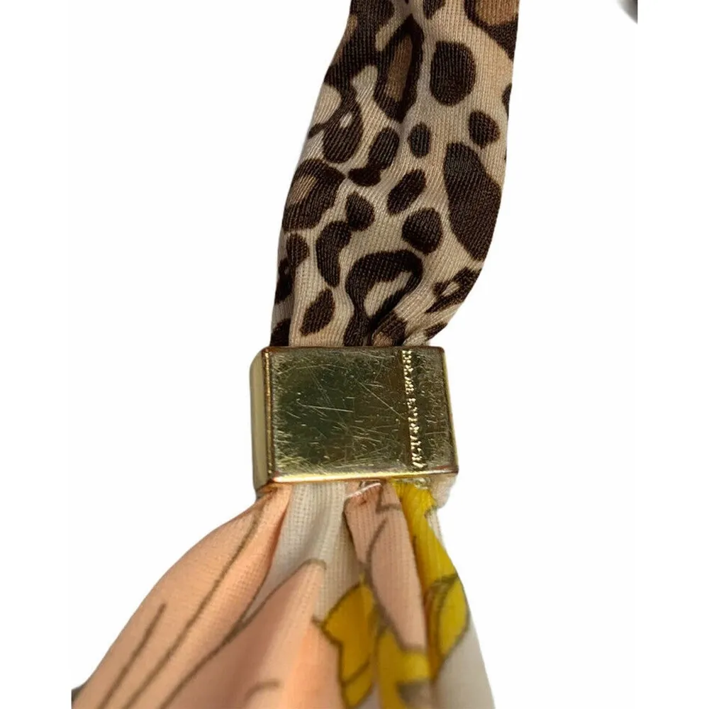 Victoria’s Secret Womens Bikini Swim Push-Up Padded Top Animal Print Floral 32C - Image 5