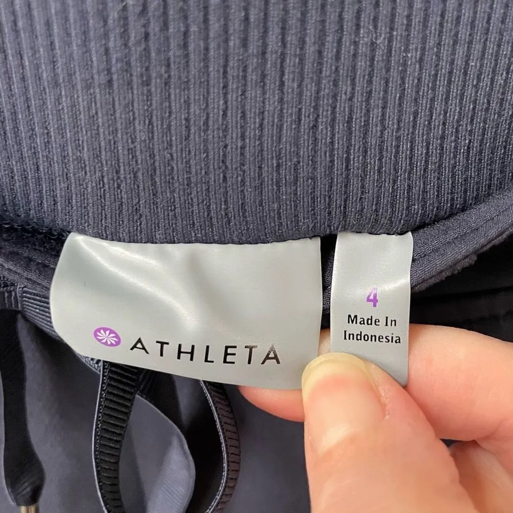 Athleta Midtown Trouser Drawstring Cinch Ankle Navy Blue 4 - Image 6