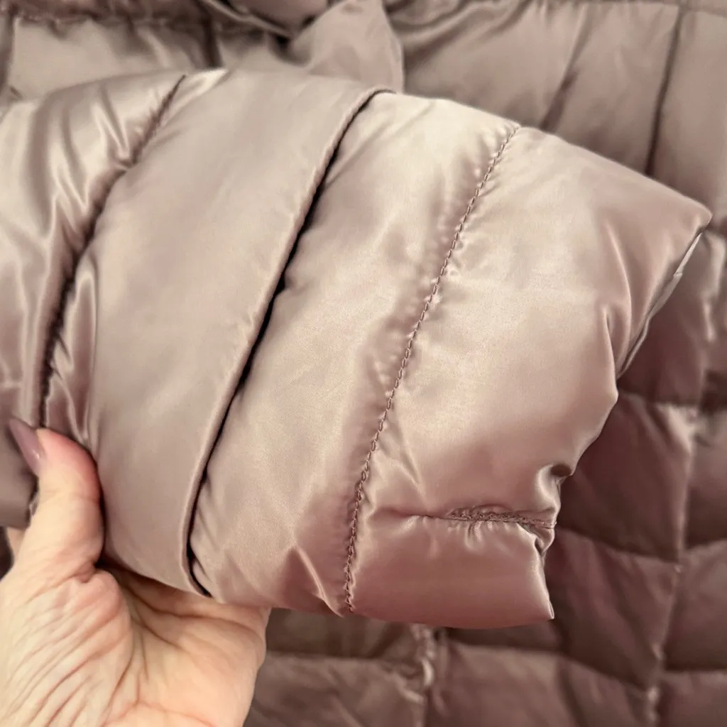 Women's Pink Quilted Coat - Image 3