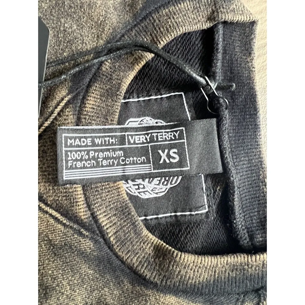 Women’s Alphalete  Very Terry Crop top Cutoff - Onyx , Size XS - Image 6