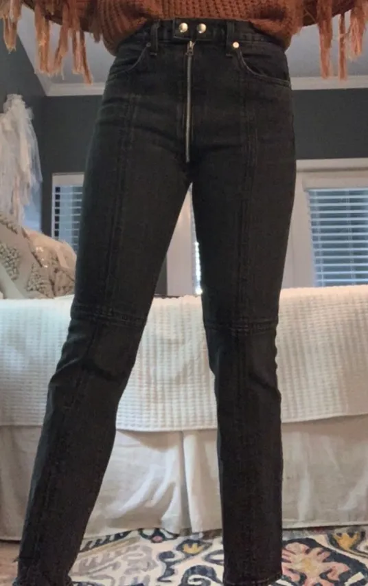 Rag and Bone Zipper Straight Jeans - Image 6
