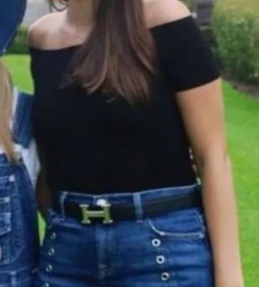 Classic Black Short Sleeve Bodysuit - Stretchy, Scoop Neck - Image 2