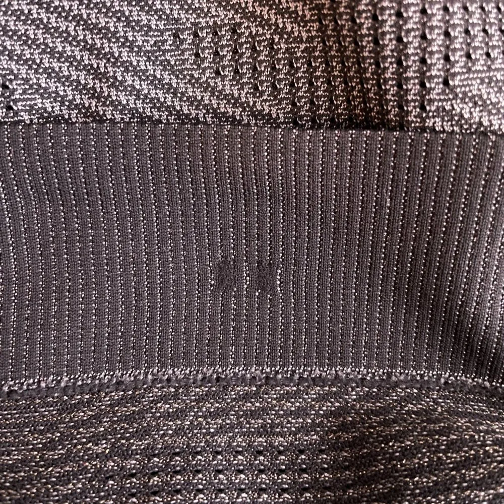 Lululemon Women 6 Swiftly Breathe Long Sleeve Vented Camo Asphalt Gray Black - Image 9