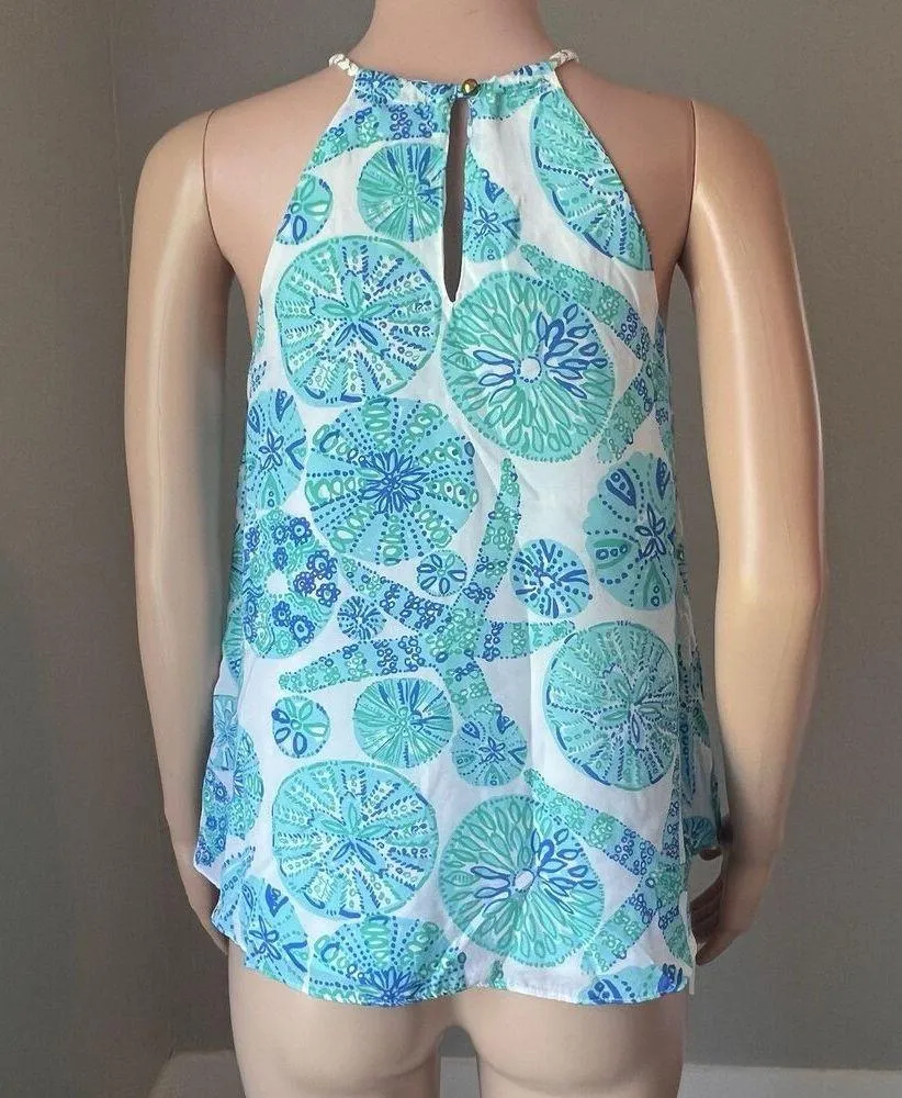 Lilly Pulitzer Target Sea Urchin Halter summer lightweight beach Top SMALL  #47 - Image 5