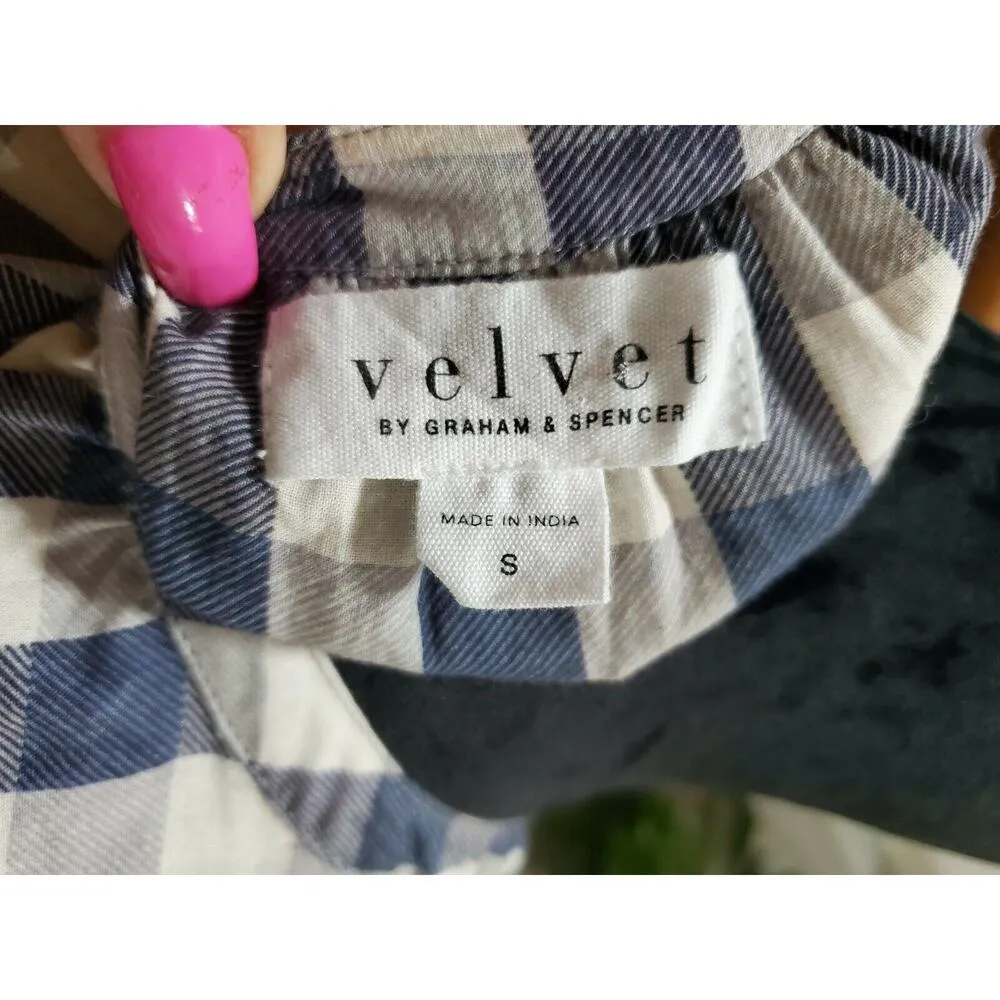 Velvet Women Multicolor 100% Cotton Long Sleeve Button Down Casual Shirt Size S - Image 7