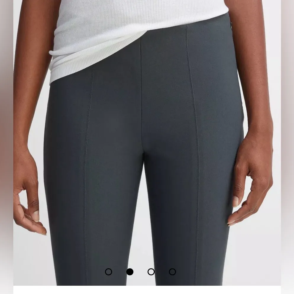 Vince Dark Grey ponte knit stitch front seam Ankle Pants, size XL - Image 4