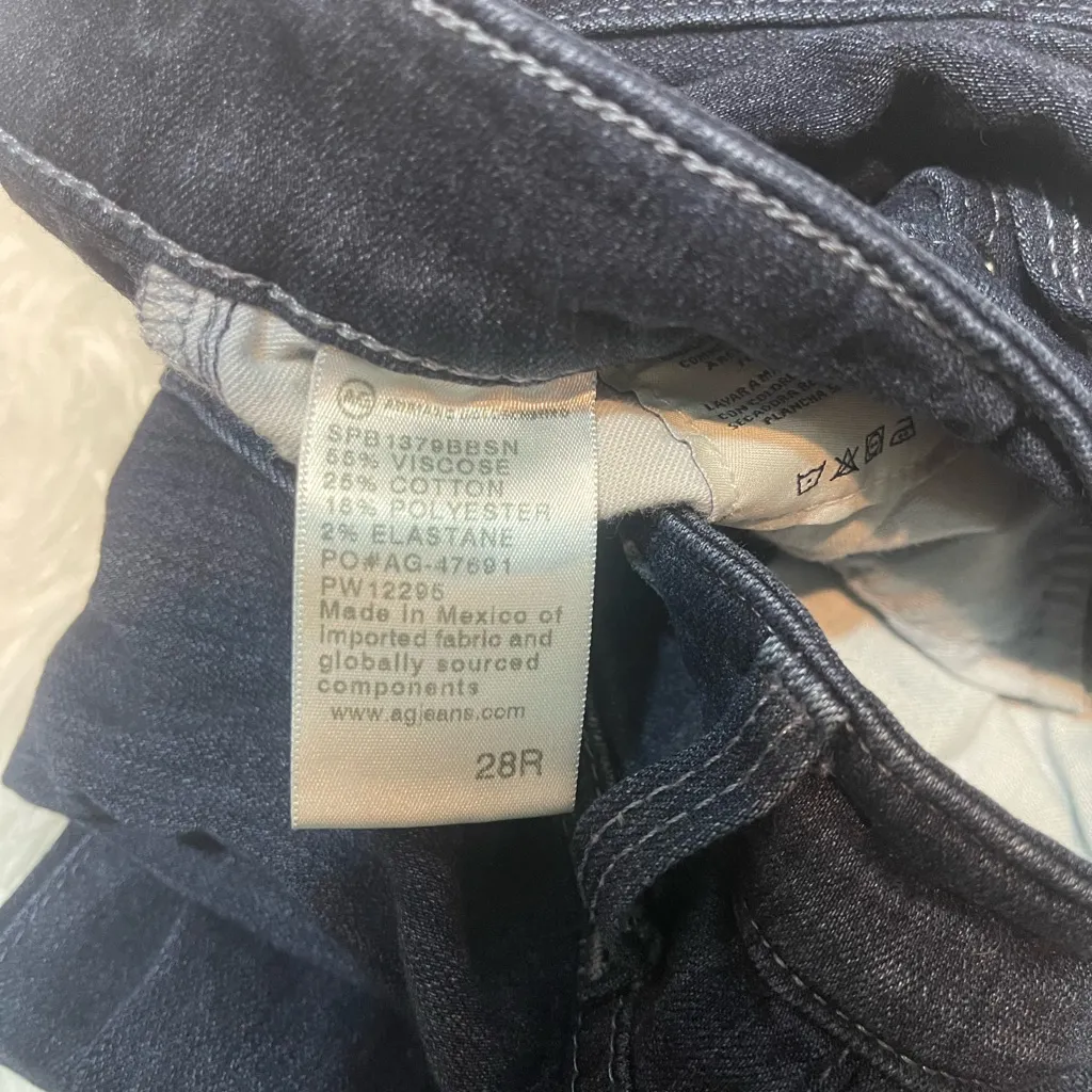 Adriano Goldschmied Farrah skinny high rise blue denim jeans size 28 - Image 8