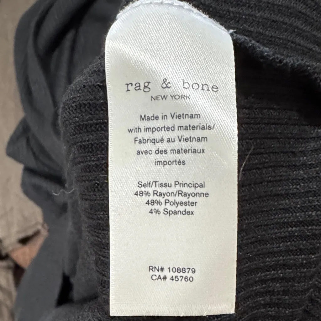 rag & bone Black Hoodie Sweatshirt - Image 3