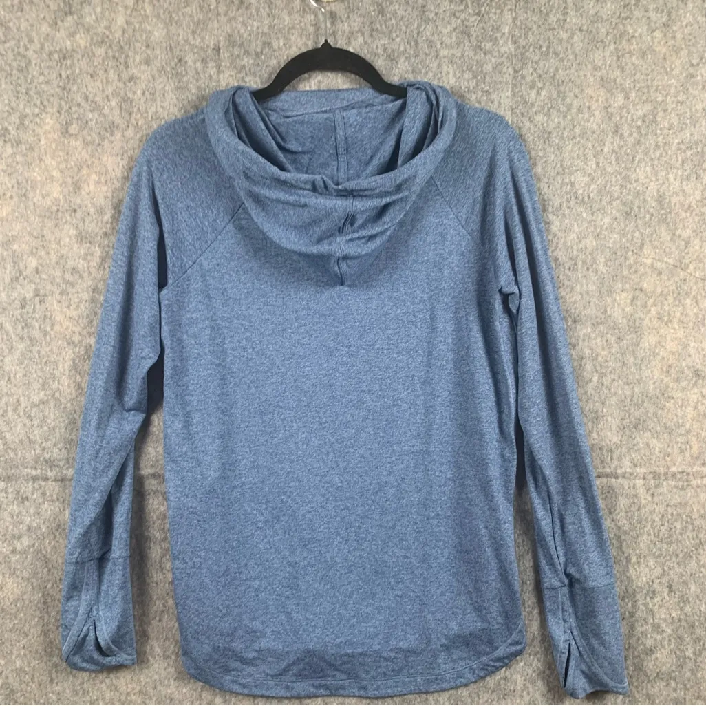 Athleta‎ Uptempo womens size small Hoodie Sweatshirt,Chrome Blue/ Light Chrom - Image 6
