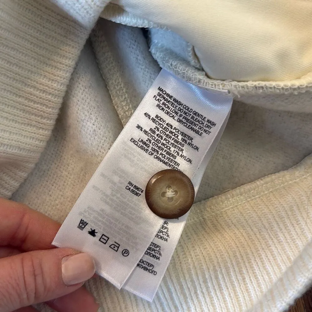 Mountain Hardware wool blendāoatmeal sweater jacket small - Image 7