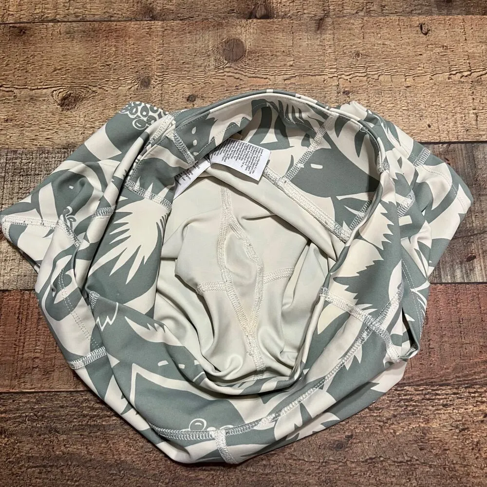 Madewell MWL | Women's Sage Green Beige Pockets High Waist Biker Shorts Sz M - Image 4