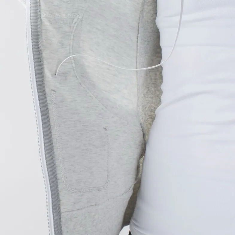 Lululemon Scuba Hoodie Heathered White / Silver - Image 7