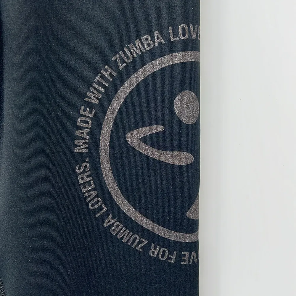 Zumba Inspire High waist long leggings Z1B00894 Bold Black size Small NWT - Image 4