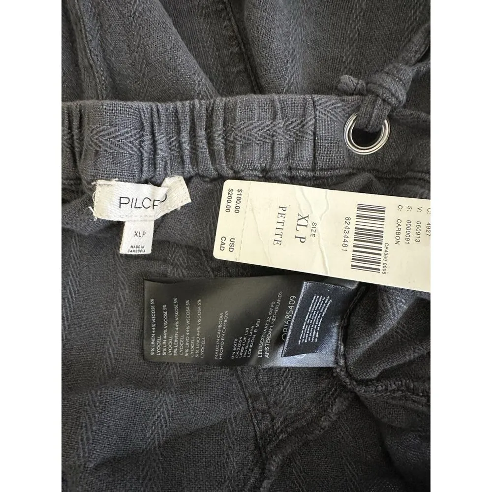 Anthropologie Pilcro Jumpsuit Women Carbon V-Neck Linen Beach Vacay Sz XLP NWT - Image 11