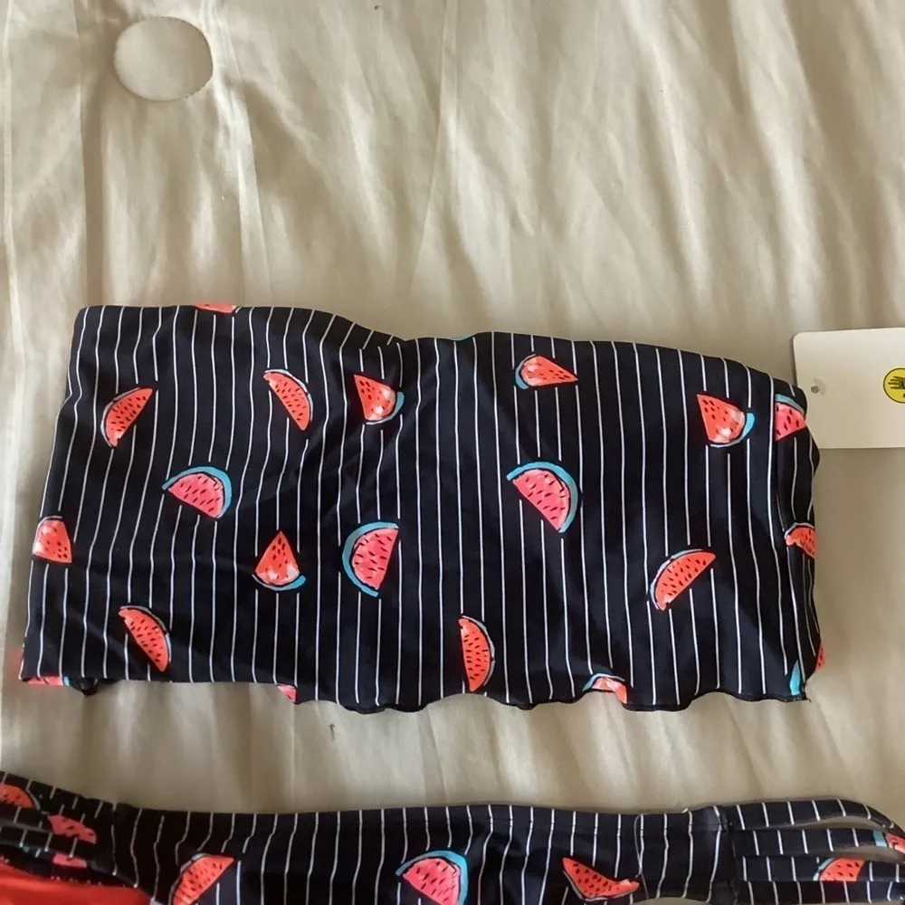 Body Glove watermelon crop top bikini small top xsmall bottoms - Image 2