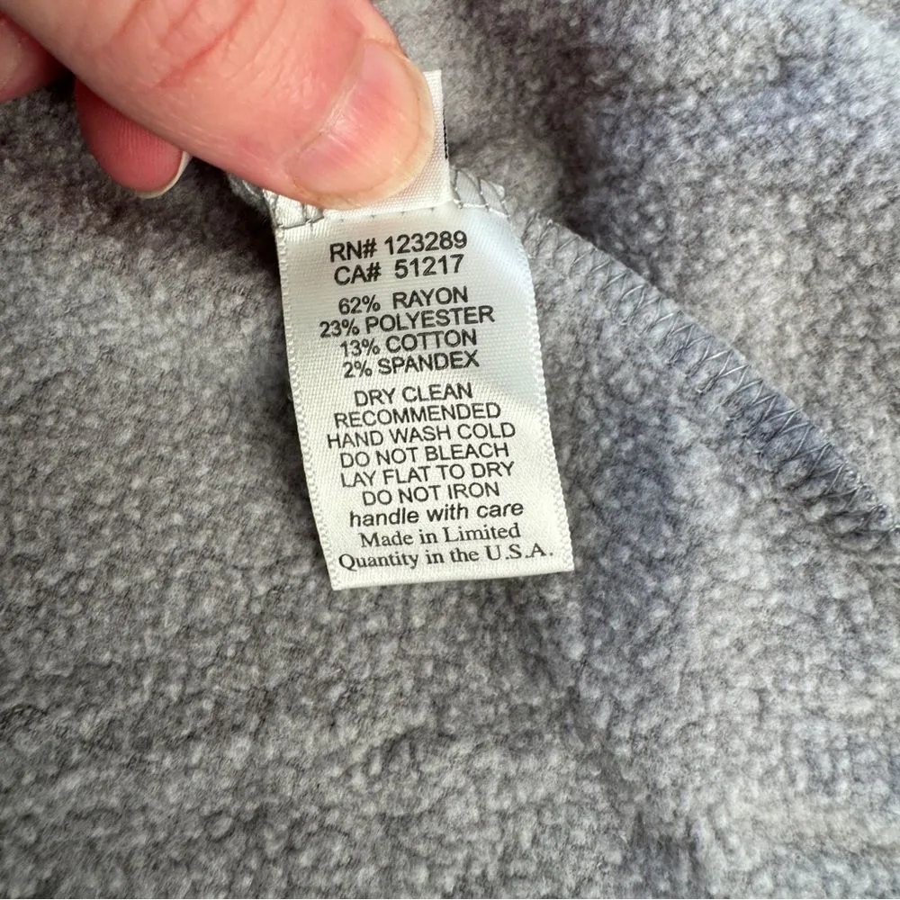 Michael Lauren Grey Open Front Cardigan Size X-Small/Small NWOT - Image 6