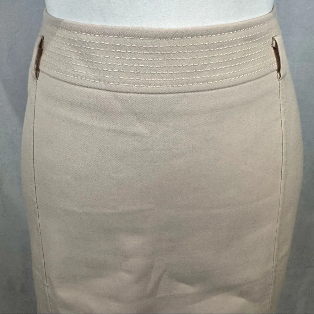 AGNONA for Bergdorf Goodman Wool and Silk blend stitch midi skirt size 46 US 10 - Image 2