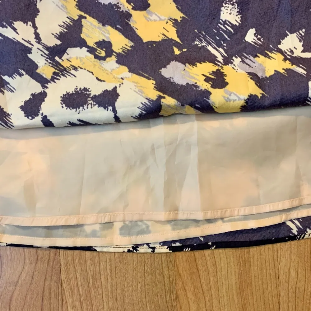 The Limited A-Line Skirt - Purple and Yellow Print - Image 7