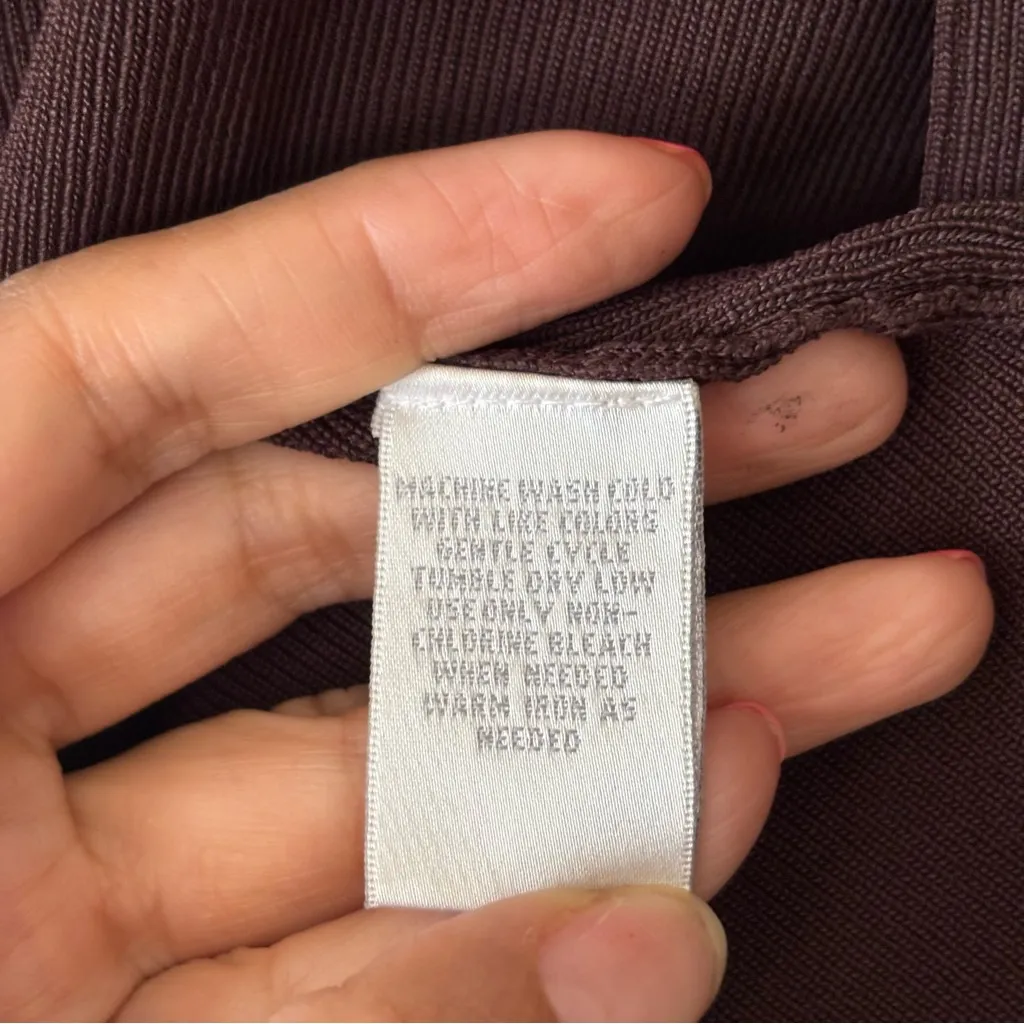 Worthington Brown and White Cardigan Sweater - Image 5