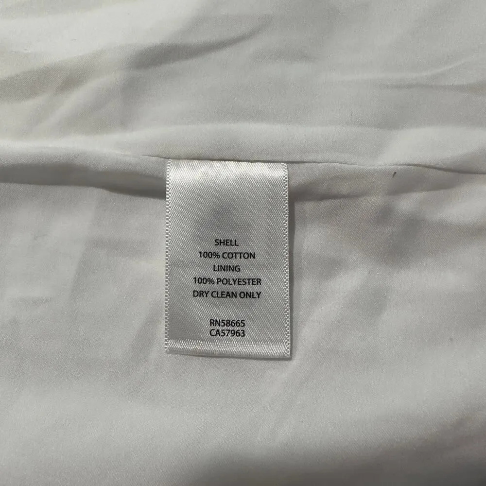 Halogen White Double Button Textured Blazer Jacket Women's Size Medium NWT - Image 6