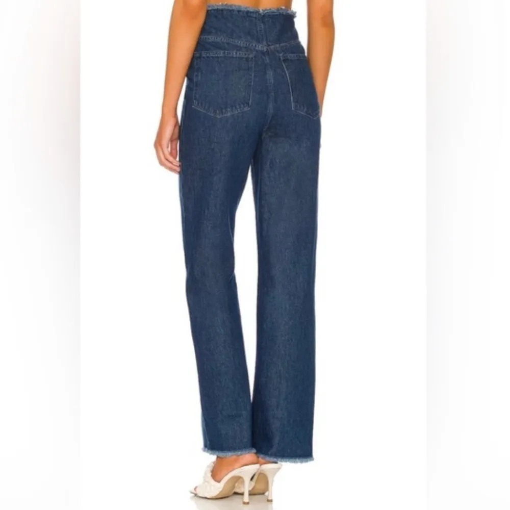 WEWOREWHAT
High-Rise Frayed Straight Leg Jeans size 26 - Image 4