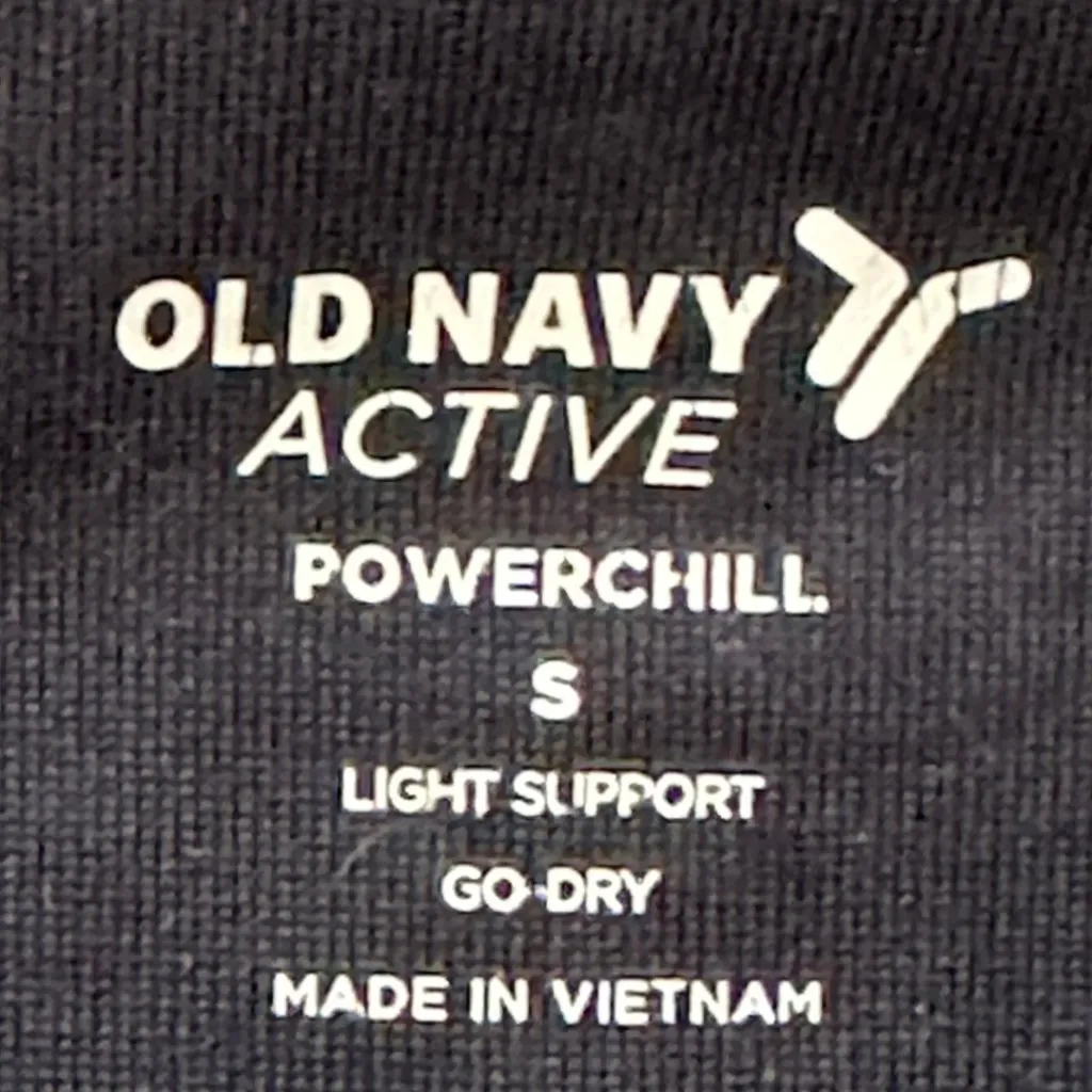 Old Navy Powerchill Sports Tank Black Small - Image 2