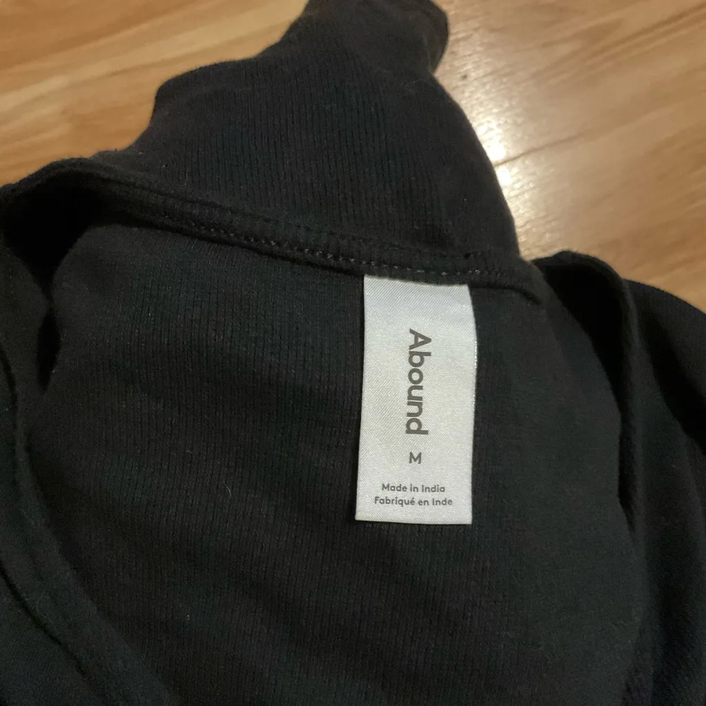 Abound Black A-Line Mini‎ Dress with Flutter Cap Sleeves - Image 2