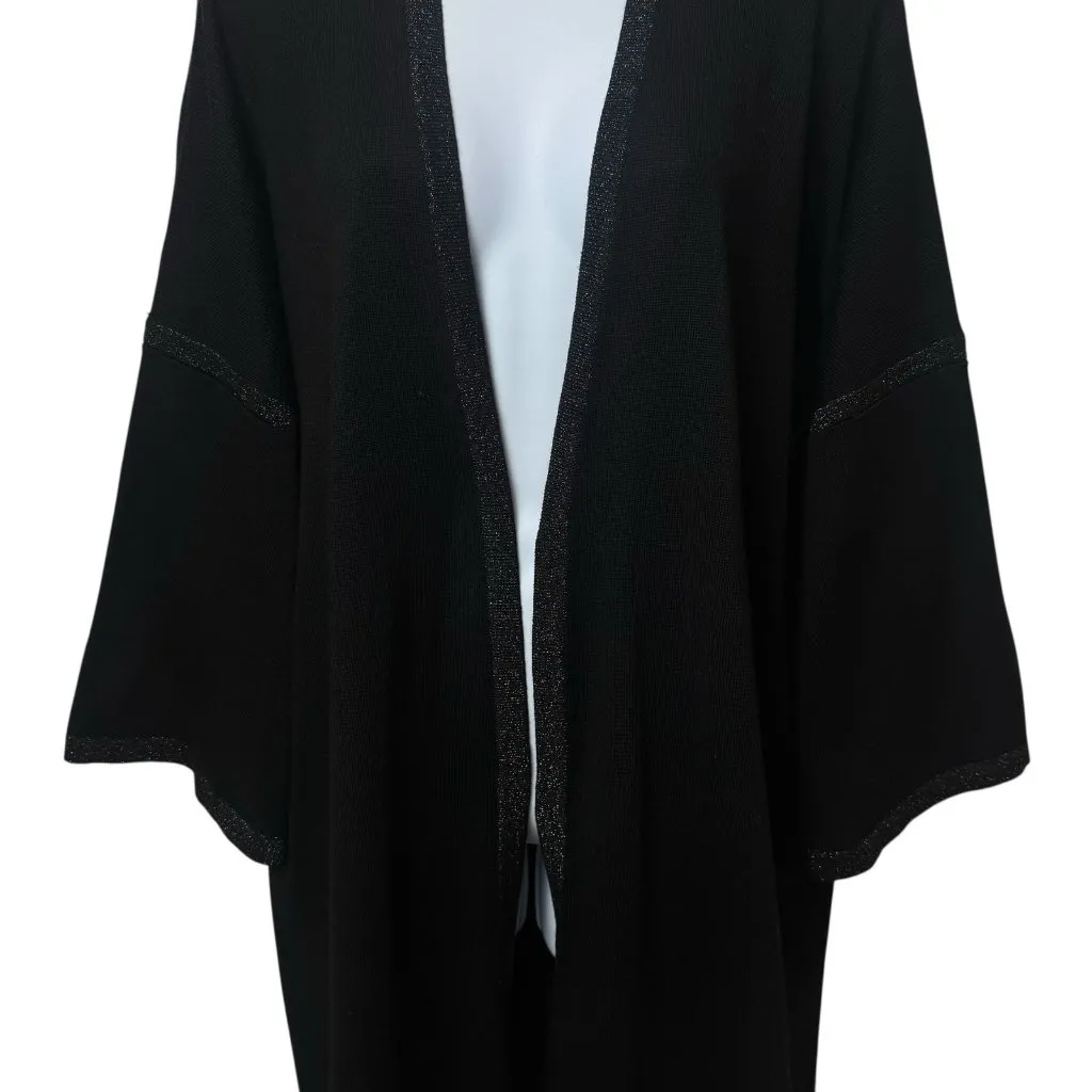 Garnet Hill 100% Merino Wool Silver Lined Cardigan Capsule Old Money Luxury XL - Image 4