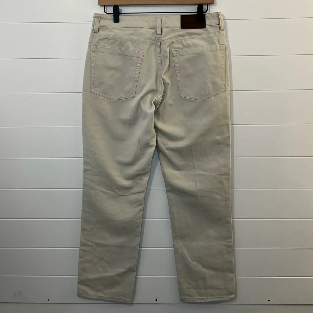 Vineyard Vines Cream Jeans 30x32 Straight Leg Coastal Beach Travel Shabby Chic - Image 6