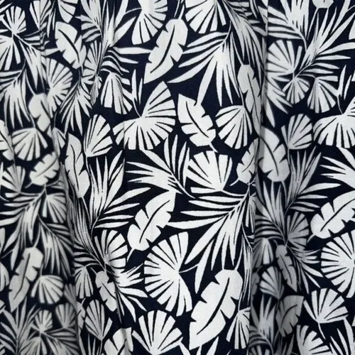 BODEN Navy/White Hawaiian Leaf Foliage Mini Skirt Cotton‎ NWT Size 10 Blue - Image 3