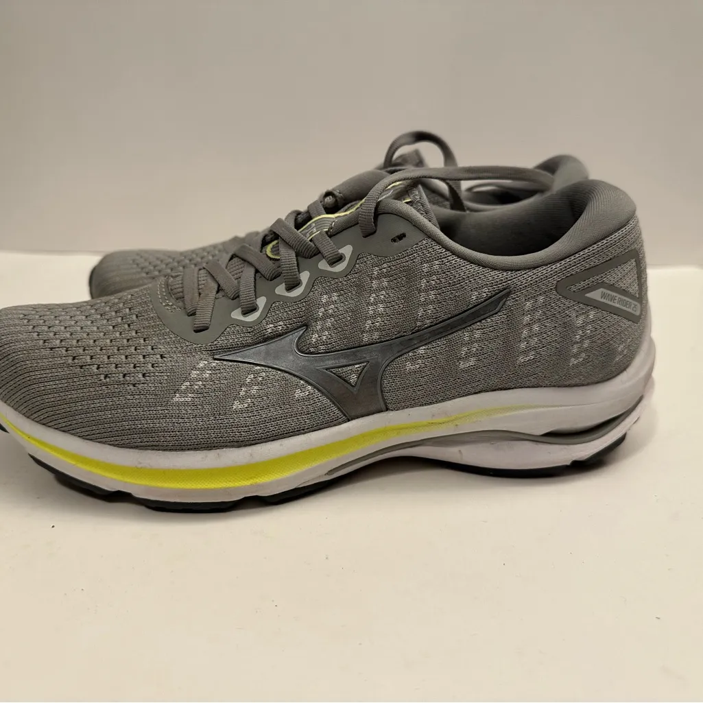 Mizuno Enerzy Wave Rider 25 Waveknit Women's Gray Lace Up Running Shoes Size 9.5 - Image 4