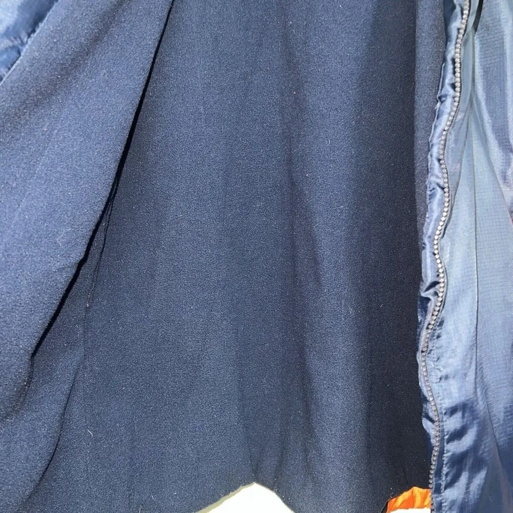 NFL Denver Broncos Womens Jacket Size XL Navy Orange Zip Up Fleece Lined Flaw - Image 10