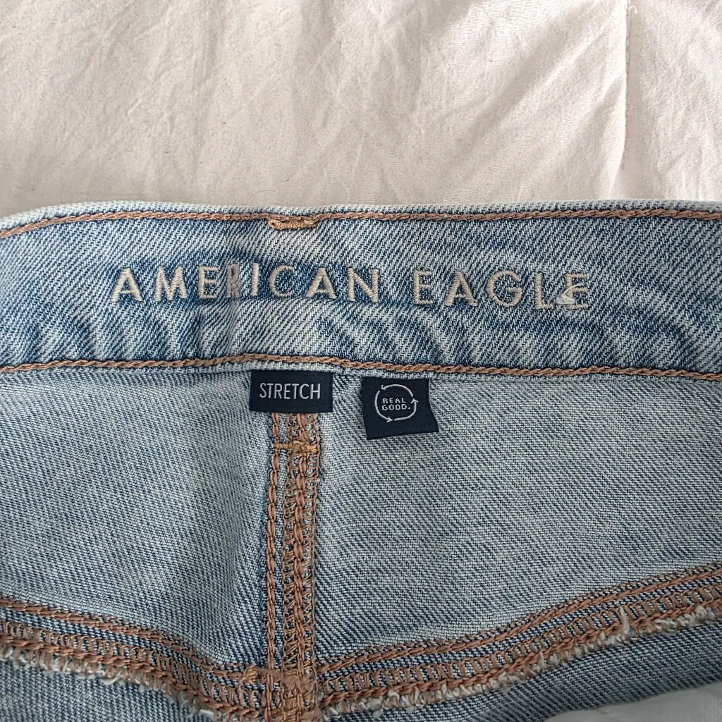 AE NWOT Super High Rise Ankle Straight 8 Long - Image 10