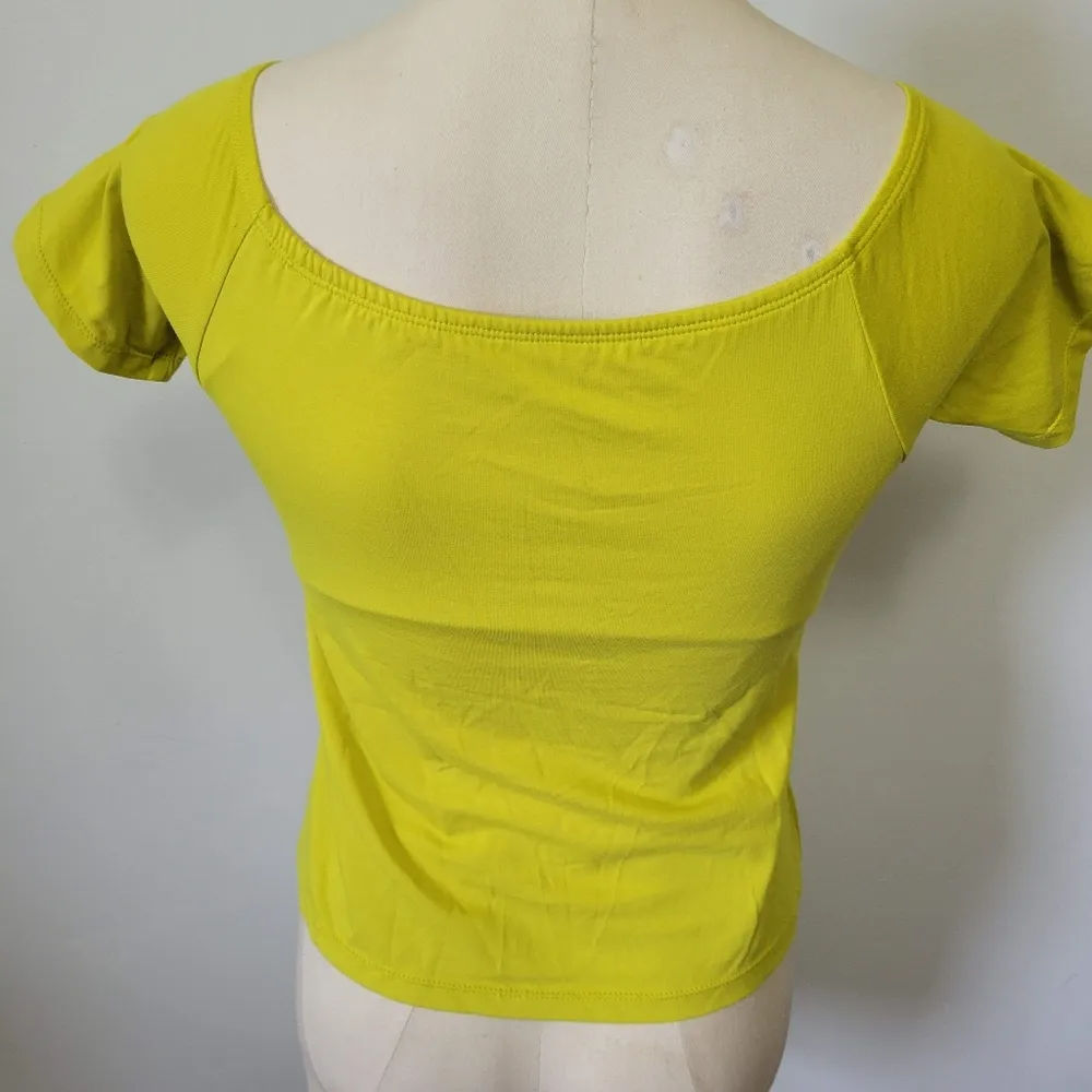 Soft Surroundings Chartreuse underwire bra top size 32b - Image 5