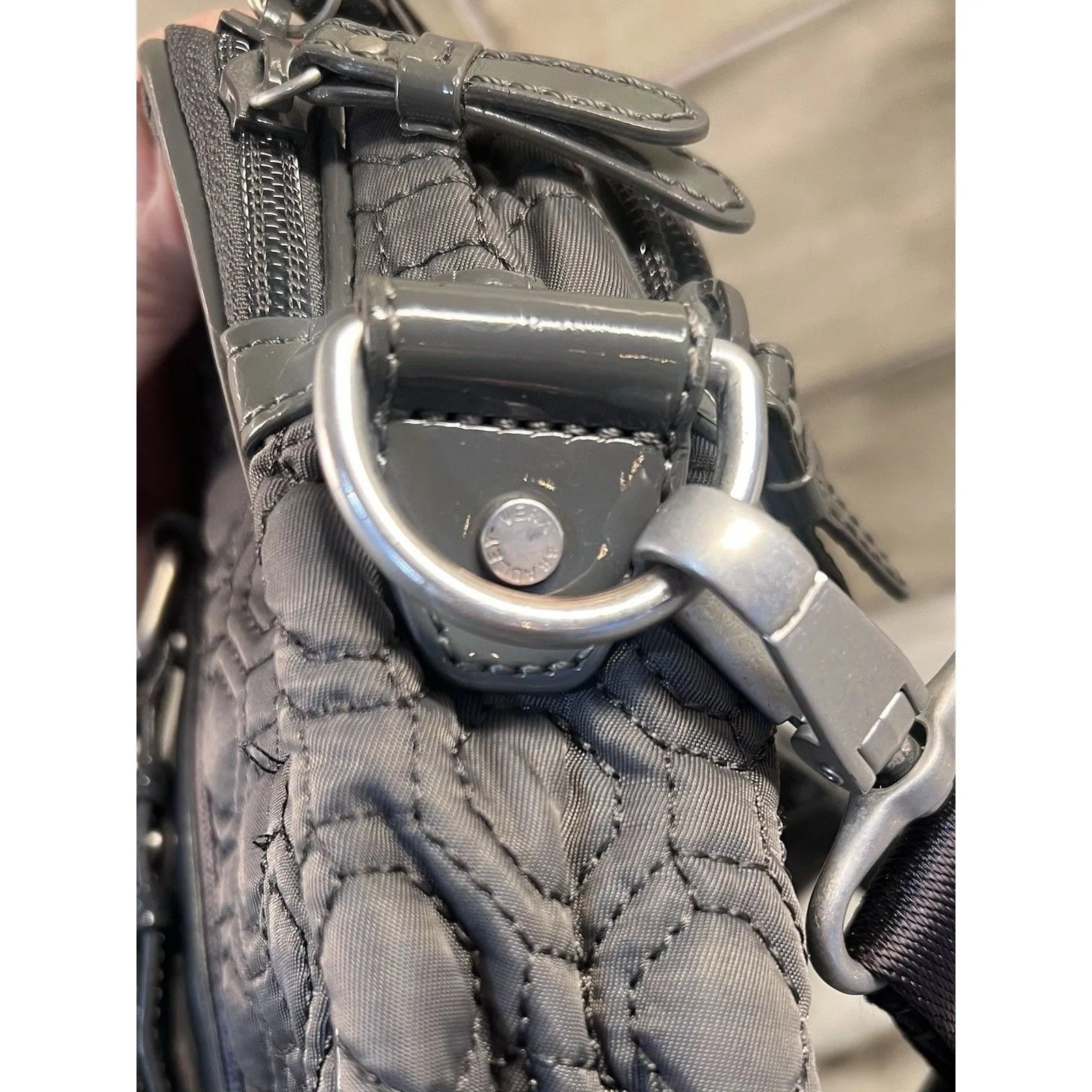 Vera Bradley Large Tote in Performance Twill Tranquil Gray Laptop Bag Womens Bag - Image 6