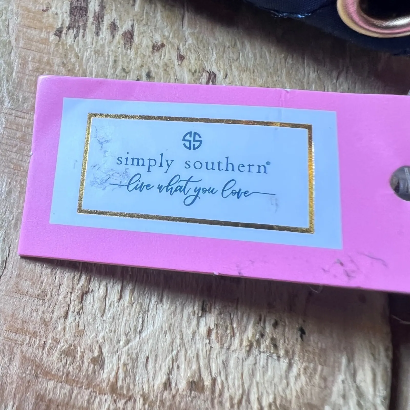 Simply Southern‎ Wallet Wristlet Clutch Quilted Floral Rose Navy Blue New - Image 5