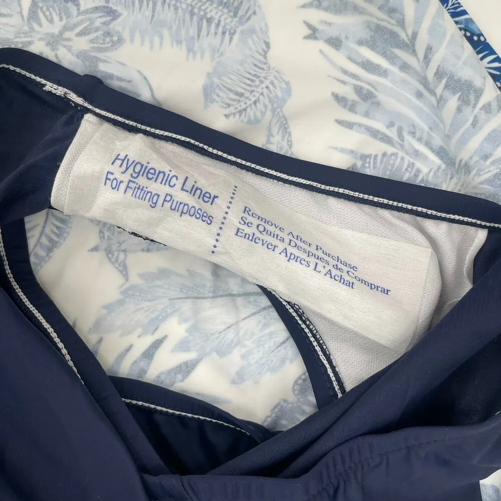 SWIM SOLUTIONS Swimsuit Dress Size 18 Swimdress NWT Blue Empire Floral One Piece - Image 16