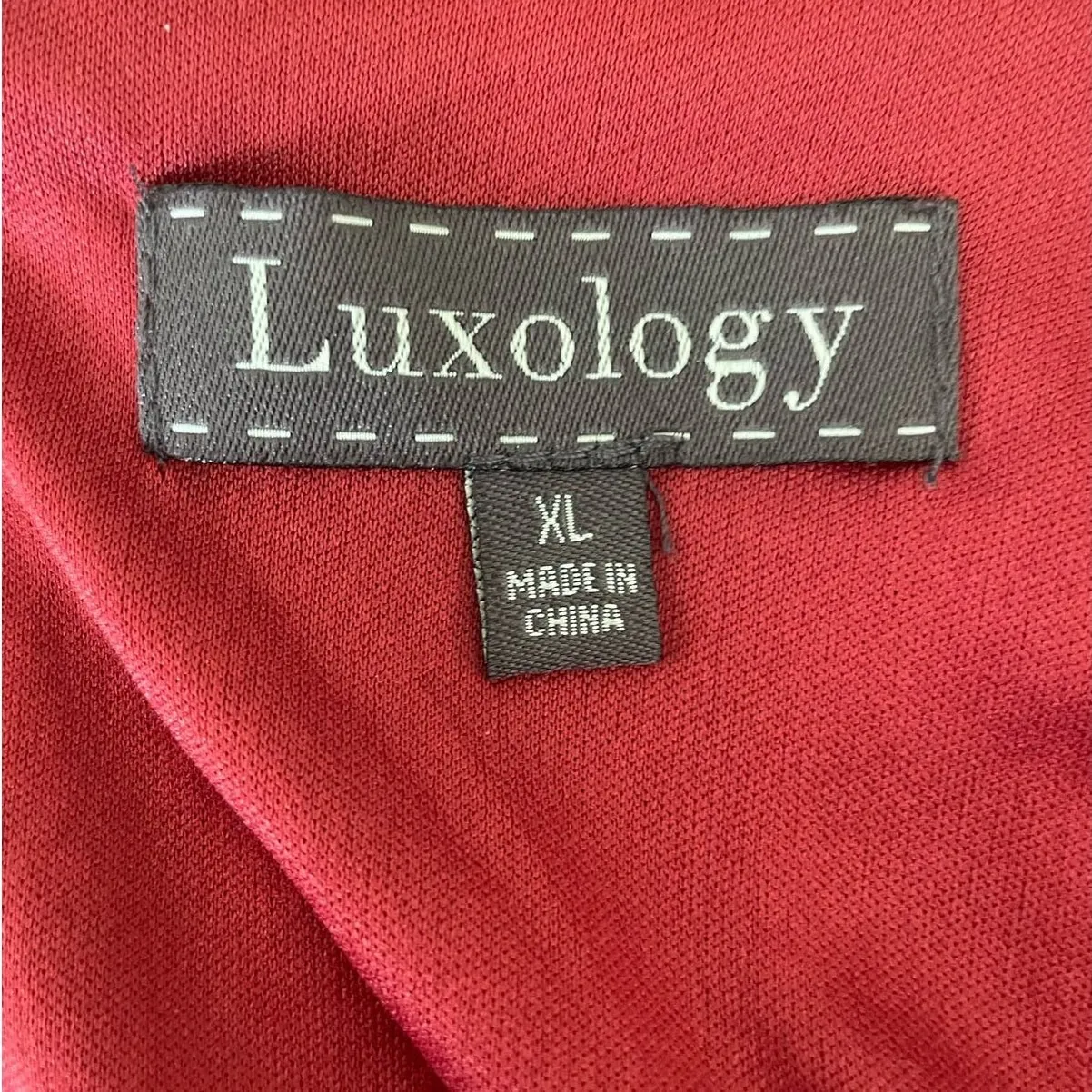 Luxology Women Boho Romantic Top XL Rust Sheer Floral Lined Flowy Cottage Whimsy - Image 8