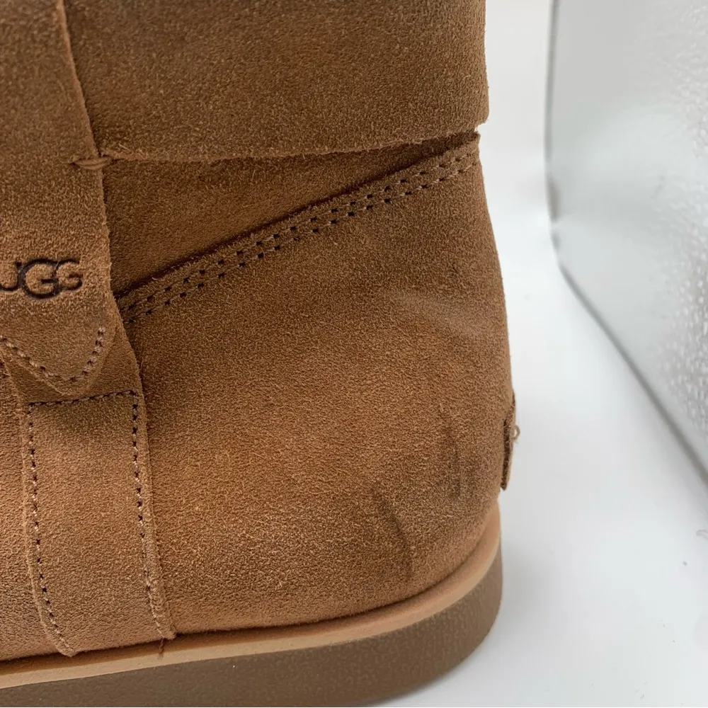 NWOB UGG Josefene Cuff Chestnut Women’s Suede Boots, New Size 10 booties 2165 - Image 3