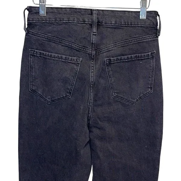 Old Navy Womens Dark Wash Denim Higher High Rise Flare Jeans Black Size‎ 4 NWT - Image 6