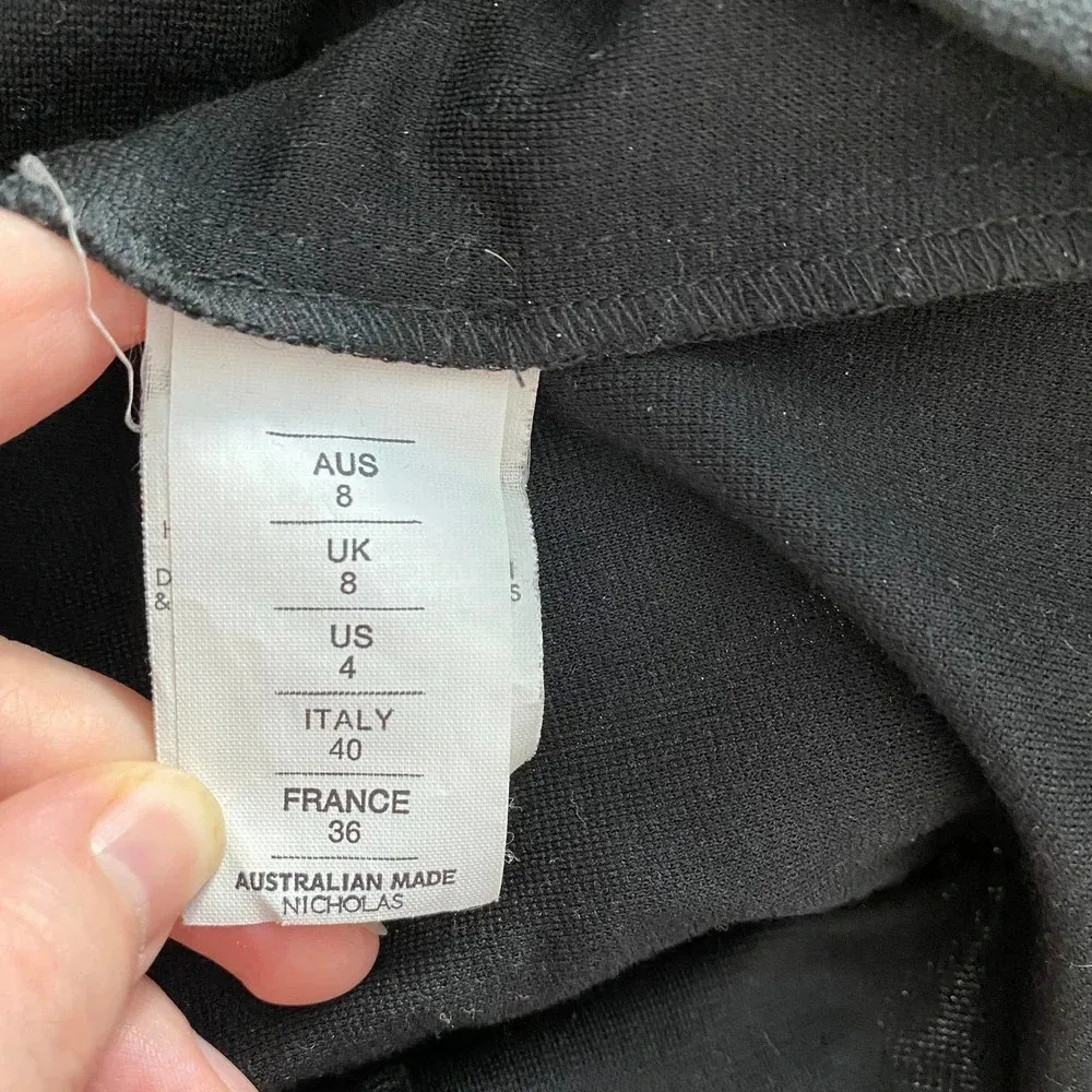 N/Nicholas Black Cold‎ Shoulder Sheath Dress Size 4 - Image 11