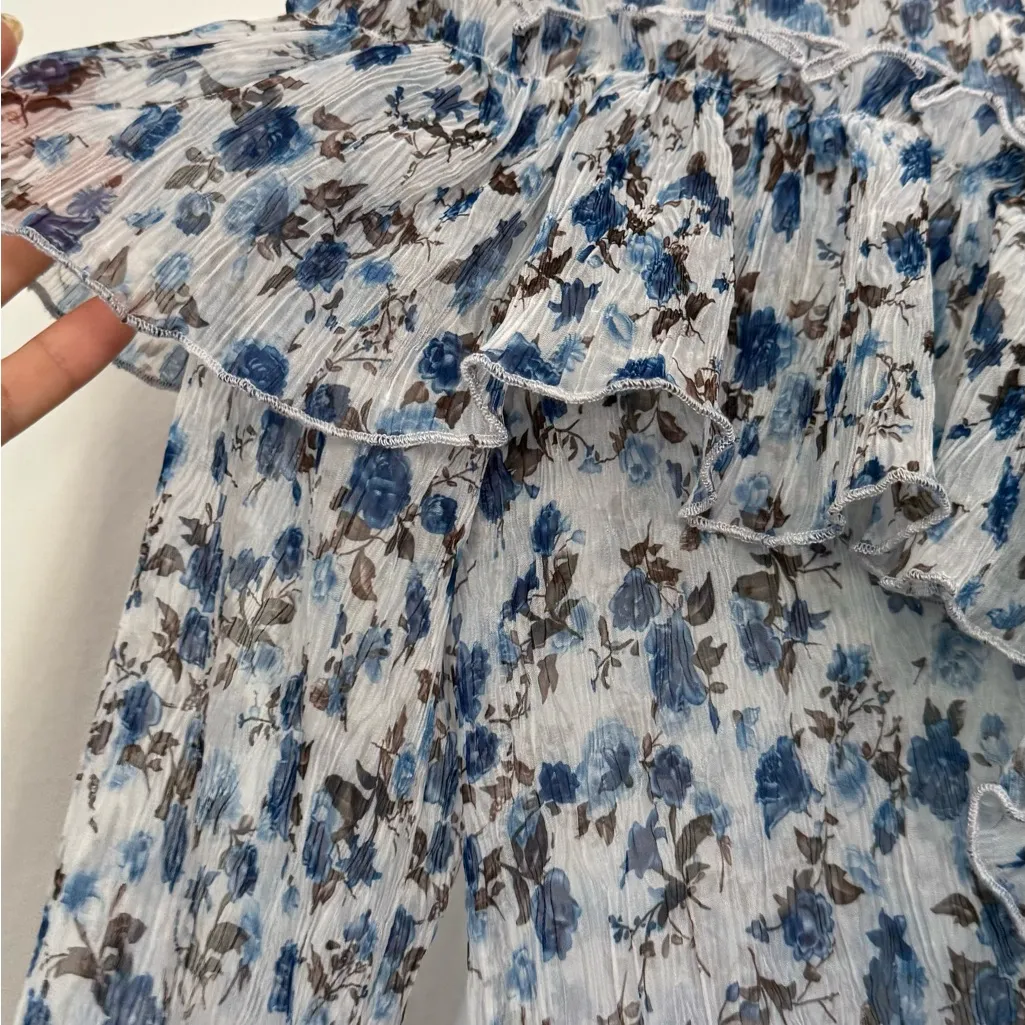 NWOT majorelle Mariel blouse Ruffle V-Neck Blouse - Image 7