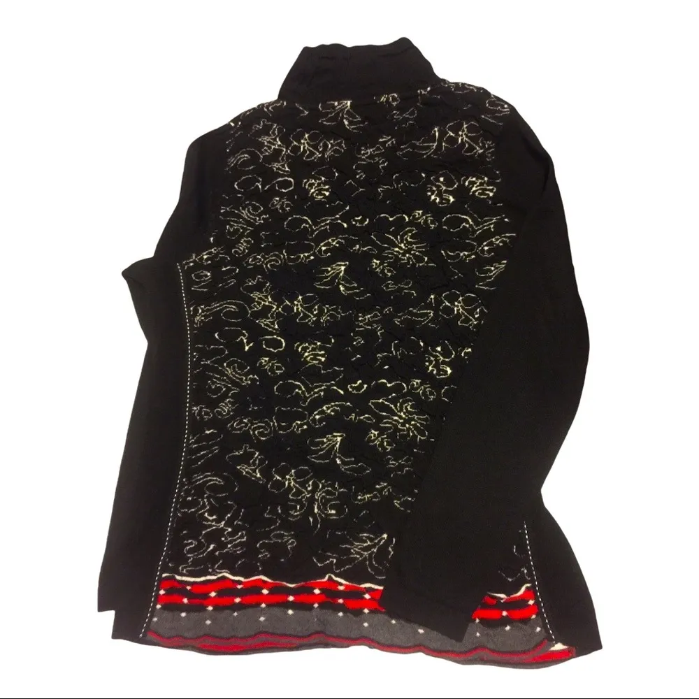 Elena Wang Unique Zip Up Sweater - Image 3