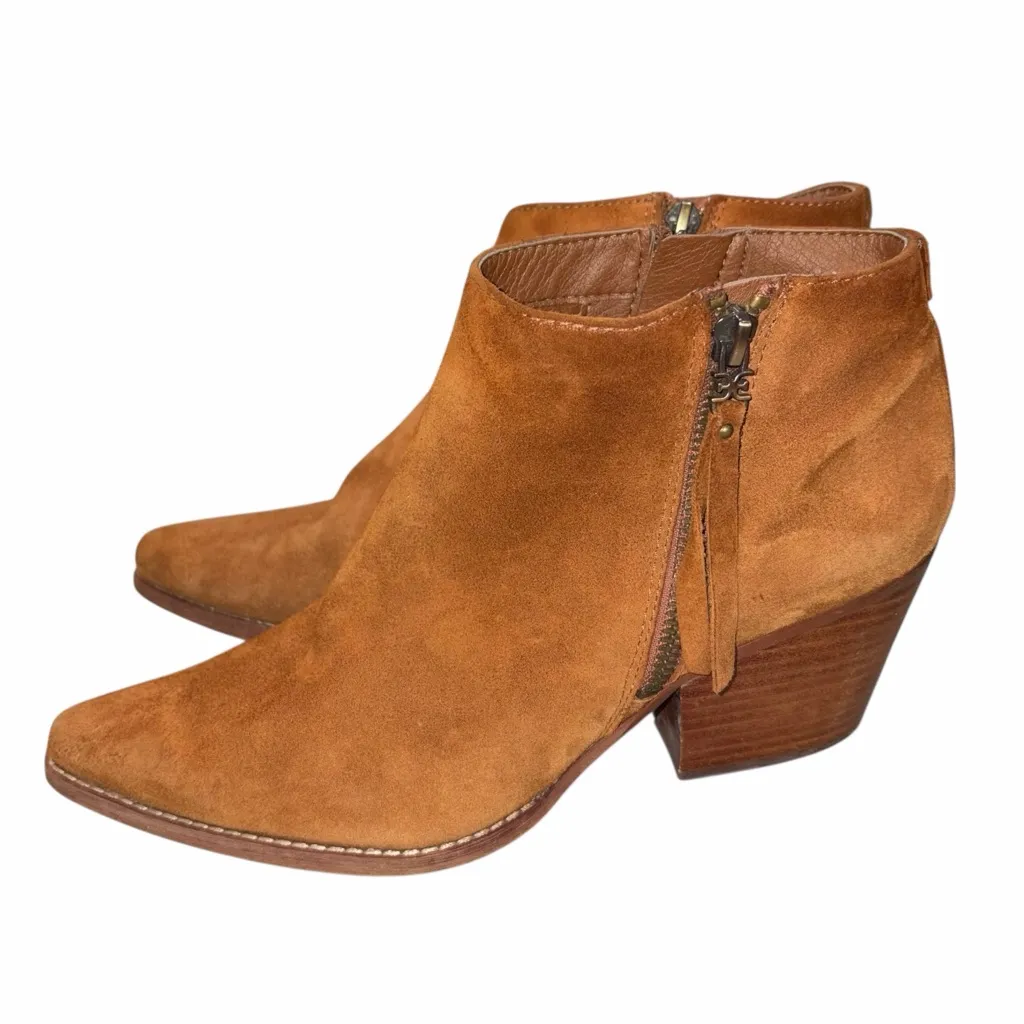 Sam Edelman Walden Pointy Toe Leather Booties Boots Shoes size 8.5 - Image 2