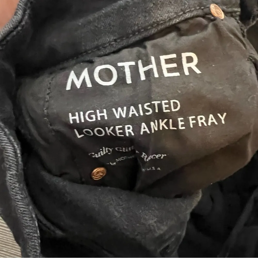 MOTHER The Looker high waist Guilty Glitter Racer Jeans Size 23 - Image 7