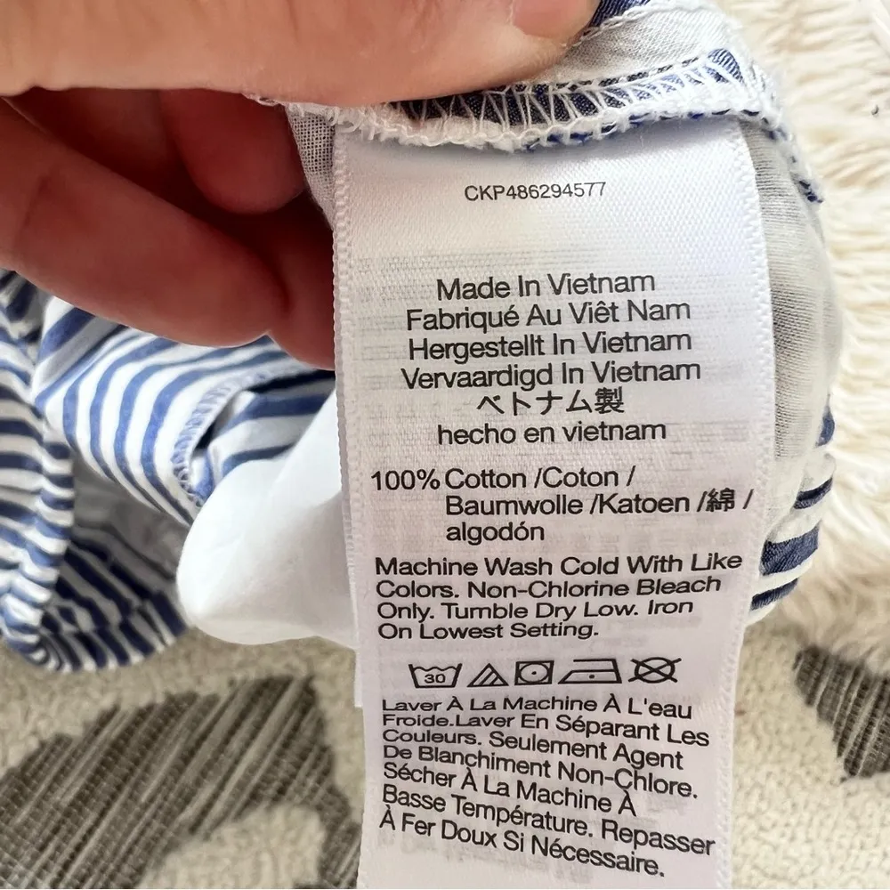 Drawstring Pull-On Shorts in Pure Blue Size XXSmall NWT 100% Cotton - Image 11