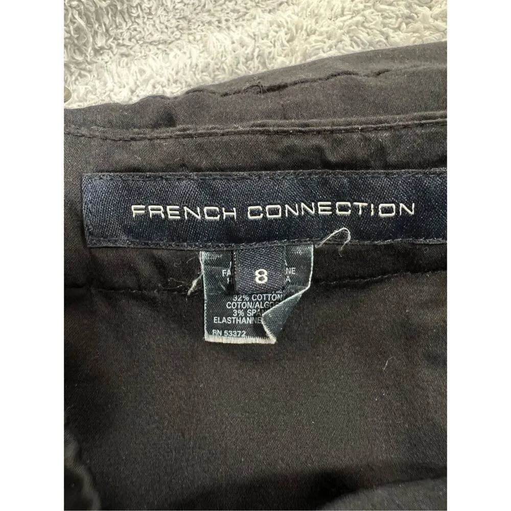 French Connection Women's Black Wizard Strapless Tulip Mini Tube Dress Size 8 - Image 8